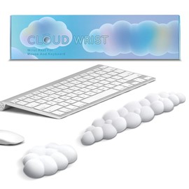 Ultra-Soft Keyboard and Mouse Wrist Rest for Computer – Pressure Relief Padding, Contoured Shape for Proper Alignment, Anti-Slip Base, Modern Look, Portable, Injury Prevention