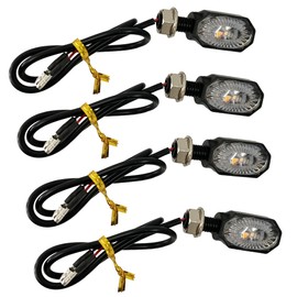 HAMILO Mini Turn Signal Light, For Motorcycles, High Brightness, M10, Universal, Set of 4