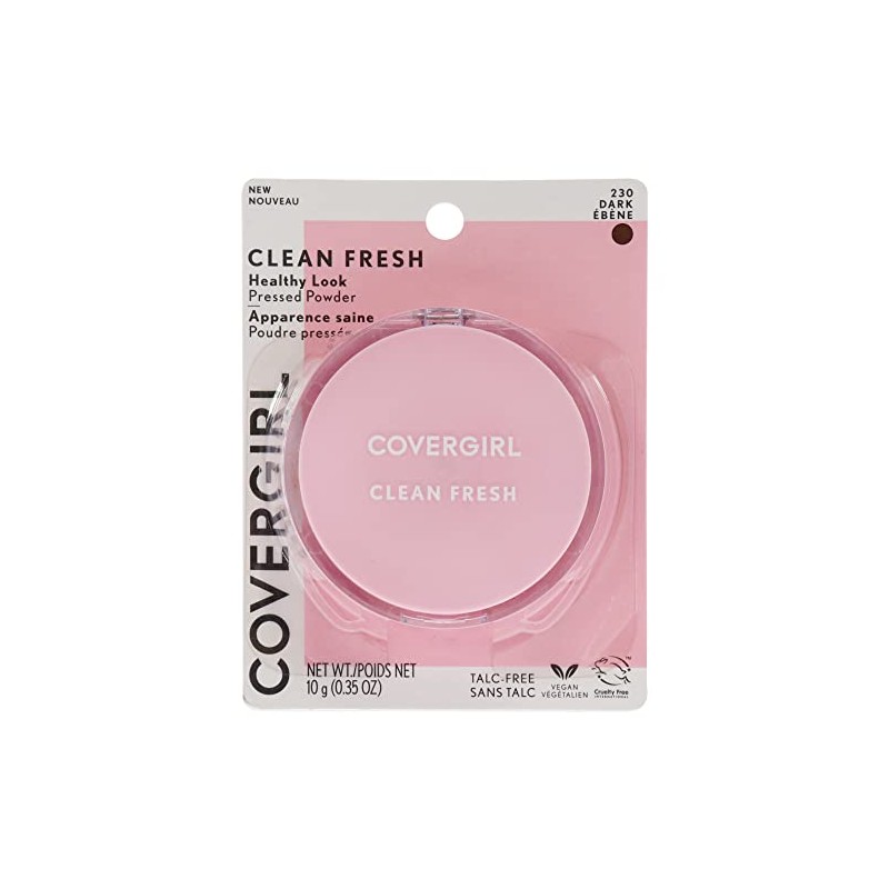 COVERGIRL Clean Fresh Pressed Powder, Dark, 0.35 Oz