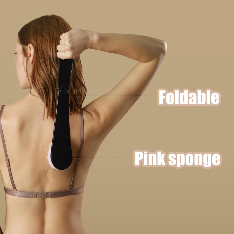2pcs Lotion Applicator for Back,Foldable Body Lotion Applicator for Hard-to-Reach