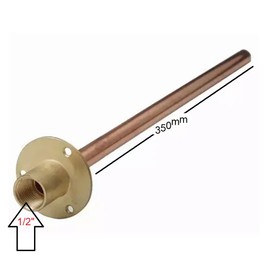 UKDeals Direct® Outdoor Garden Wall Flange with Tube for Outdoor Garden bib tap 1/2" BSP x 350mm Tube