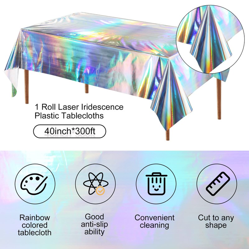 Kinlop Exquisite Party Tablecover Roll 40 Inch x 300 feet