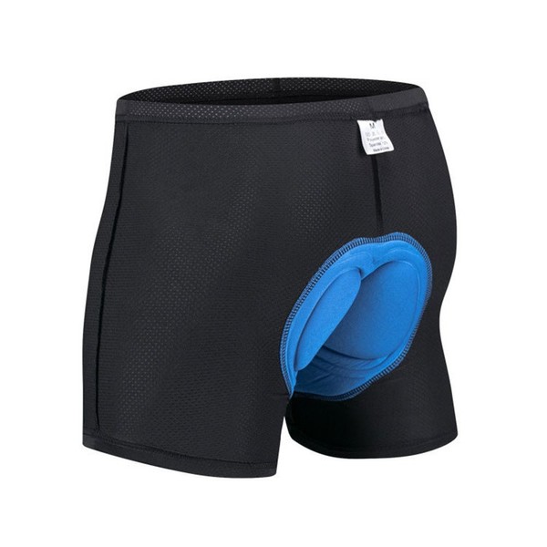 Samcos Cycling Inner Pants, 3D Gel Pad, Shock Absorption, Pain Relief, Bicycle, Black