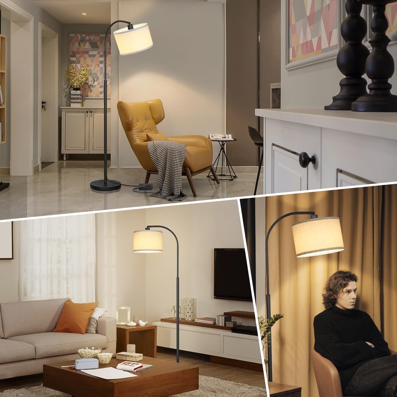 Boncoo Modern Floor Lamp for Living Room, Arc Floor Lamp