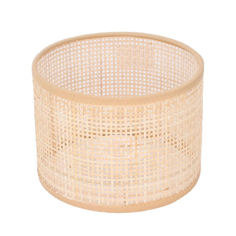 Rattan Lamp Shade Replacement Woven Basket Chandelier Vintage Hanging Table