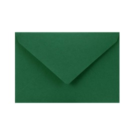 Netuno Sirio Colour Foglia Envelopes Small Dark Green DIN C7 80 x 120 mm 115 g Mini Envelopes Small Coloured for Money Gifts Business Cards Bonus Cards Money Gifts Letter Case Pack of 100