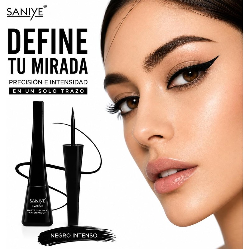 SANIYE Delineador Líquido Matte Impermeable (3 Piezas -2 Piezas-6 Piezas)
