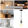 Biqing 3PCS Vintage Pendant Lighting Ceiling Rose Lamp Fitting E27