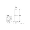 Hikari Smart Leg Wooden Corner 100mm KSW-3210