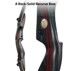 CVLIFE 62" Recurve Bow and Arrow Set for Adults and Hunter,40lb Right Hand Wooden Takedown Hunting Recurve Bow,for Beginners to Advanced,Outdoor Hunting and Target Practice