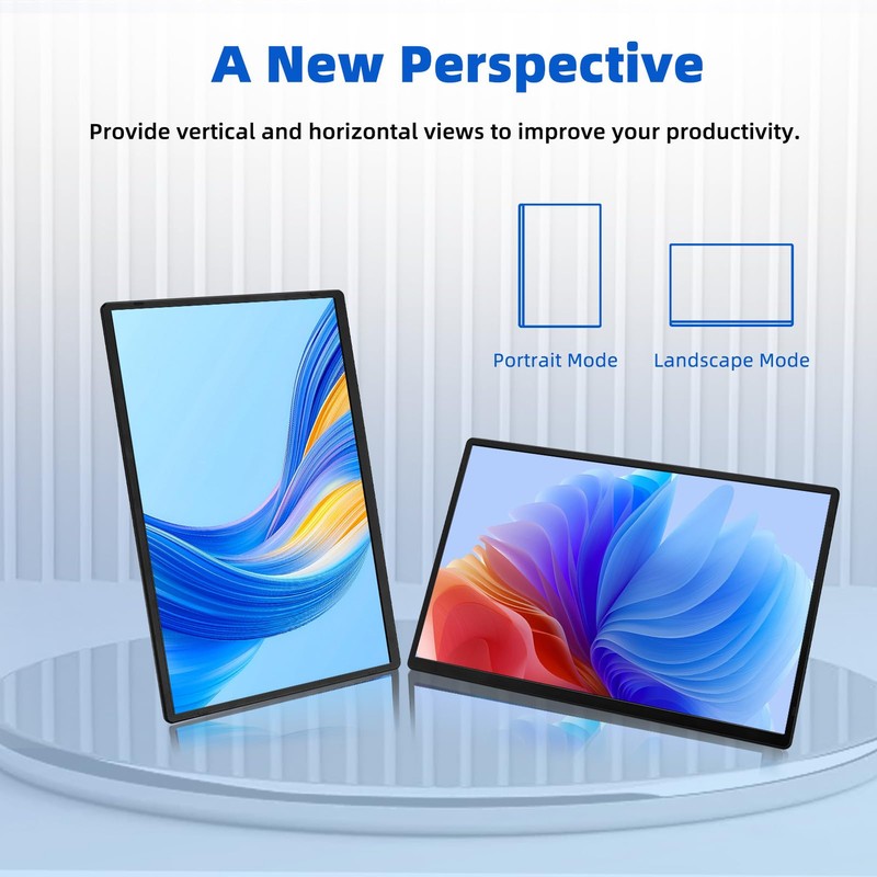 BOSII Portable Monitor for Laptops - Dual 16" IPS FHD