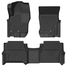 Husky Liners Weatherbeater Floor Mats | Fits 2009-2012 Suzuki Equator, Crew Cab | Front & 2nd Row, 3-pc | 93491