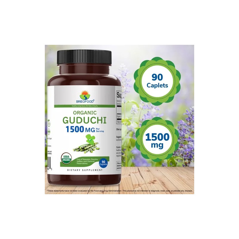 Brieofood Guduchi Orgánico 1500 Mg Con 90 Caps Hecho En