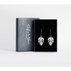 SOFIA MILANI - Women's Earrings 925 Silver - Leaf Earrings,