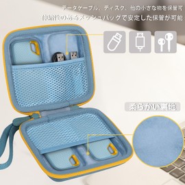 Aenllosi Dedicated Storage Case, Compatible with SanDisk SSD External 1TB, 2TB, 4TB, SDSSDE61, SDSSDE80, SDSSDE81, Portable SSD V2/Extreme Pro, Sky Blue (Case Only)