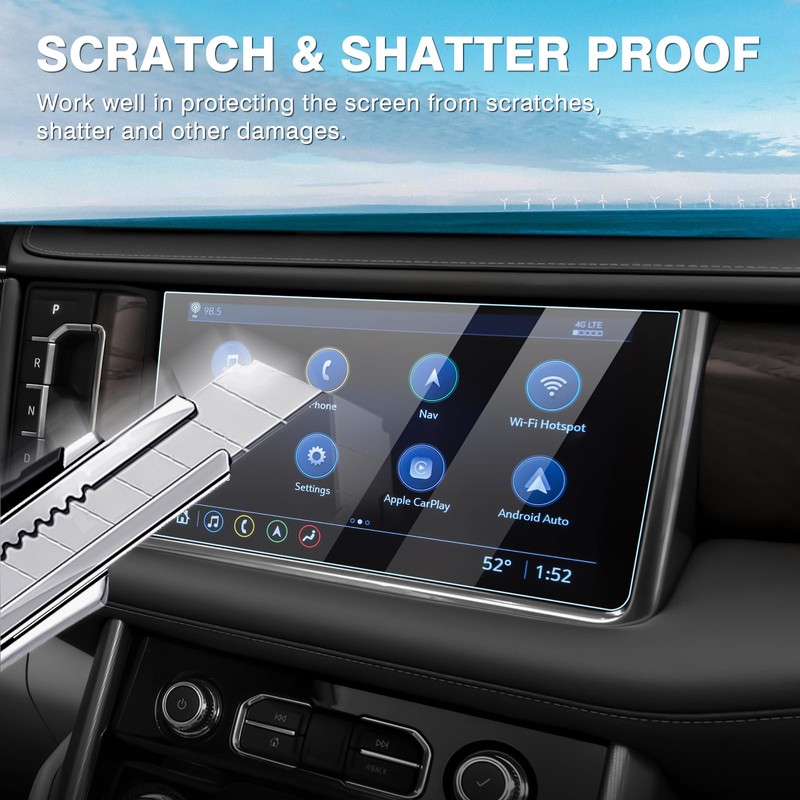Karltys 2021 2022 2023 2024 Yukon Denali Screen Protector for