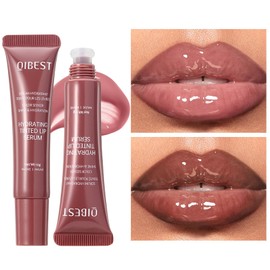 Tinted Lip Serum Gloss – 6 Colors Hydrating Lip Plumper with Natural Shine, Nourishing Hydration with Polypeptide Non-Sticky, Long-Lasting Color, Moisturizing Lip Makeup