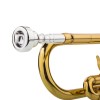 Unbranded Adjustable Drop B Tone Trumpet Gloves Set Plaint Golden
