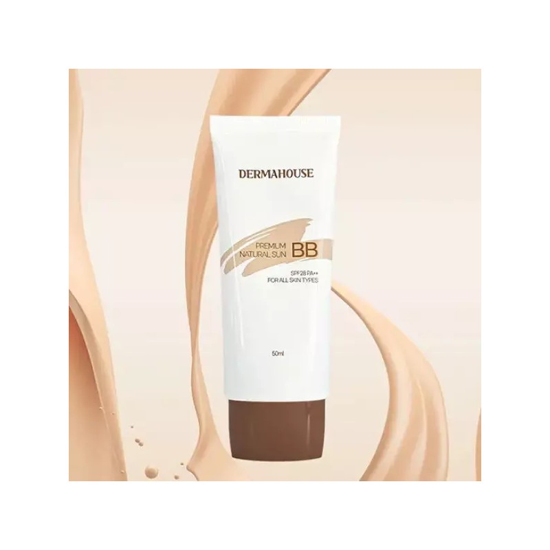 Dermahouse 내추럴 썬비비크림 50ml /커버력좋은비비/잡티커버/피부보정/자외선차단 Natural Sun BB Cream 50ml