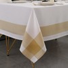 GOLD SAIL White Table Cloth Square Table–Waterproof and Wrinkle Resistant