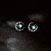 SLUYNZ 925 Sterling Silver Star Moon Studs Earrings for Women