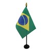 Brazil Table Flag 4'' x 6'' - Brazilian Desk Flag