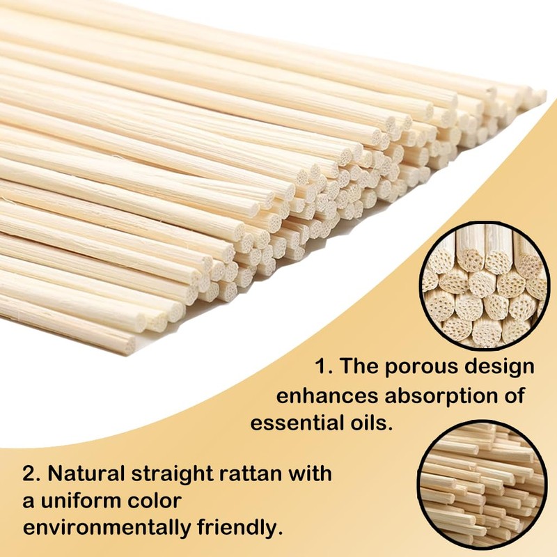 42PCS Reed Diffuser Sets | Natural Rattan Flower Reed Fragrance
