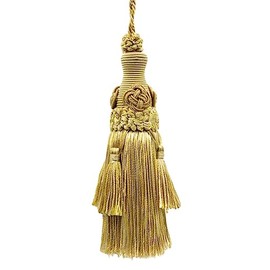 DÉCOPRO Decorative 6 inch Key Tassel / Gold Multi / Baroque Collection Style# BKT Color: Gold Multi - 8633