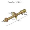 Pleenild 4Sets 4 in 1 Furniture Connecting Fittings with Half