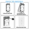 yikinb 15 PCS Wall Plate Spacer,Durable Flush Fit Device Leveling