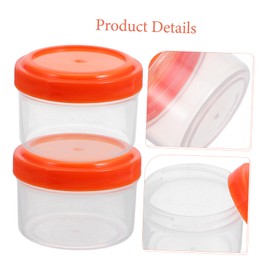 PRETYZOOM Pack of 12 Portable Sauce Box Storage Cups for Food Sauce Cups to Take Away Sauce Container Portable Sauce Container Transparent Sauce Box Spice Container Spice Boxes PP