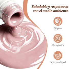 CHERIMOYA Esmalte en Gel Multicolor para Uñas 15ml-Rosa claro | Amplia Gama de Colores Gel Polish Color Soak Off UV LED Alta Pigmentación Brillo Durad
