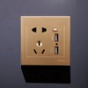 Electric Outlet with 2 Sockets and 2 USB Ports Wall