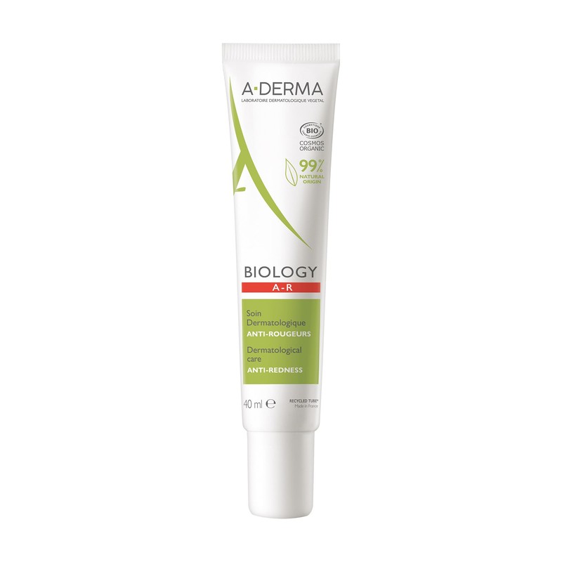 ADERMA, Biology Crema Anti Rojeces con Ingredientes Naturales, Para Piel