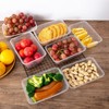 LECEHIVO 120 Pcs Plastic Meal Prep Containers with Lids 25