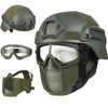 VPZenar Military Helmet,Airsoft Mask Full Face Protection and Googles,MICH Helmets