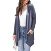 Wiwclo Veryoung Lightweight Summer Cardigan Sweater Dressy Casual, A07-purple grey-long