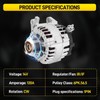 120A High Output Alternator Compatible with Nissan Rogue/Xtrail 2014-2020 L4