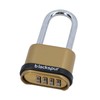 4 Digit Long Hardened Shackle Combination Padlock Security Lock Secure