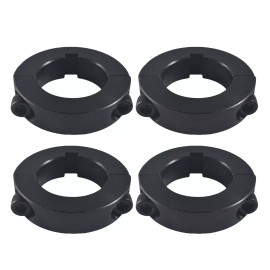 Unbranded 4 PK 1 1/4" Lock Clamp Go Kart Axle Bearing Collars steel Sprocket Hub Black