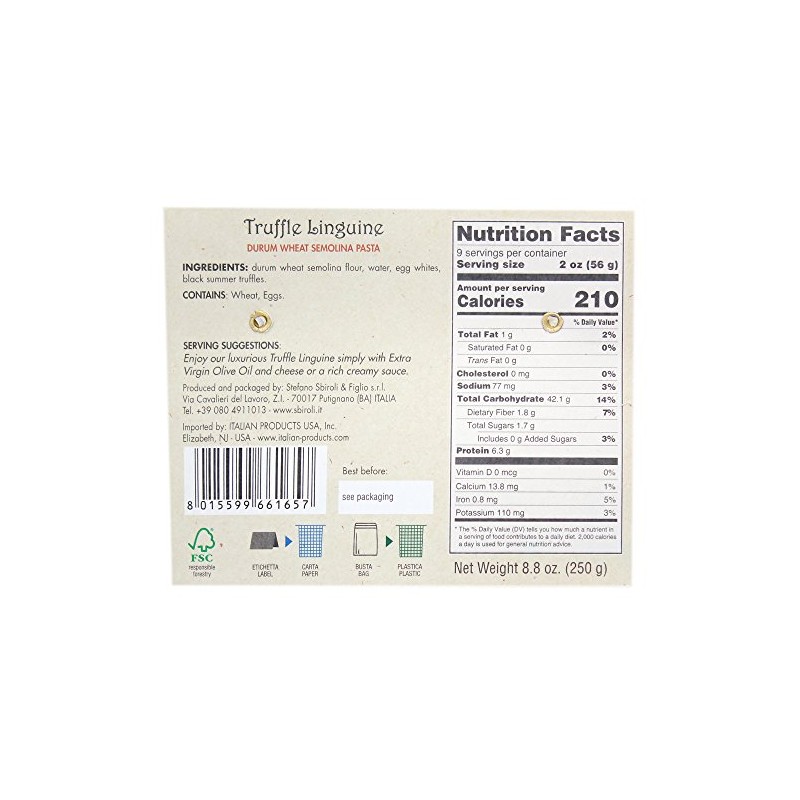 Sbiroli Flavored Linguine (Truffle, 4 pack)