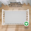 KeaBabies 2-Pack Organic Crib Sheets for Boys, Girls - 52x28