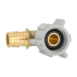 5-Pack EFIELD Pex-A Expansion Full Flow Brass Fittings 1/2" Pex X 1/2" Female NPT Swivel Elbow, ASTM F1960, UPC Certified