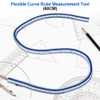 Flexible Curve Ruler, Plastic French Curve Ruler for Engineering Drawing