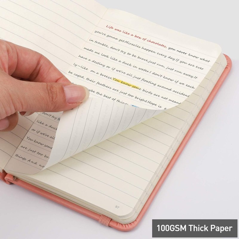 RETTACY Pocket Notebook A6 Mini Notepad 2 Pack Small Hardcover