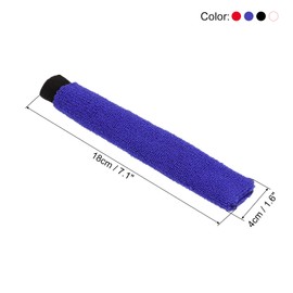 PATIKIL Cotton Feeling Badminton Towel Grip, 4 Pack Nylon Tennis Racket Overgrip Racquet Grip Hand Glue Anti-Skid Sweatband for Golf Bike Handle, Blue/Black/White/Red