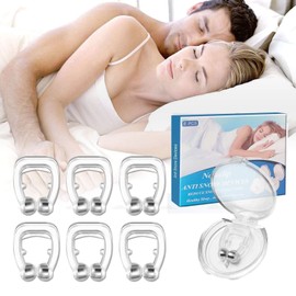 CaiTang Snoring Stopper, Anti Snoring Nose Clip, Pack of 6 Anti Snoring Nose Spreaders, Nose Separator Against Snoring, Prevent Snoring, Reduce Noise When Sleeping