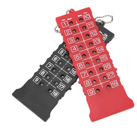 Selxran 2 Pcs 18 Hole Golf Stroke Counter Golf Score Counter Scoreboard Training Practice Competition Accessory