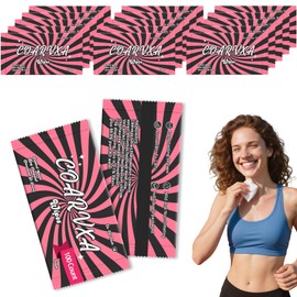 COARVXA Pink Fresh Body Wipes 100 pieces of deodorant Wipes And Travel Deodorant Individually Wrap Hypoallergenic Mini Deodorant And Travel To Clean Skin For Female Male Teenagers