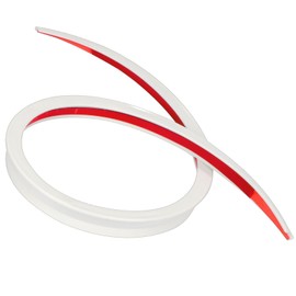 CHASO Rear Spoiler, Hood Spoiler, Universal Rear Spoiler, Car, Light Vehicle, Truck, AeroMall, Double-Sided Tape, Plastic, 3.8 ft (1.2 m), White